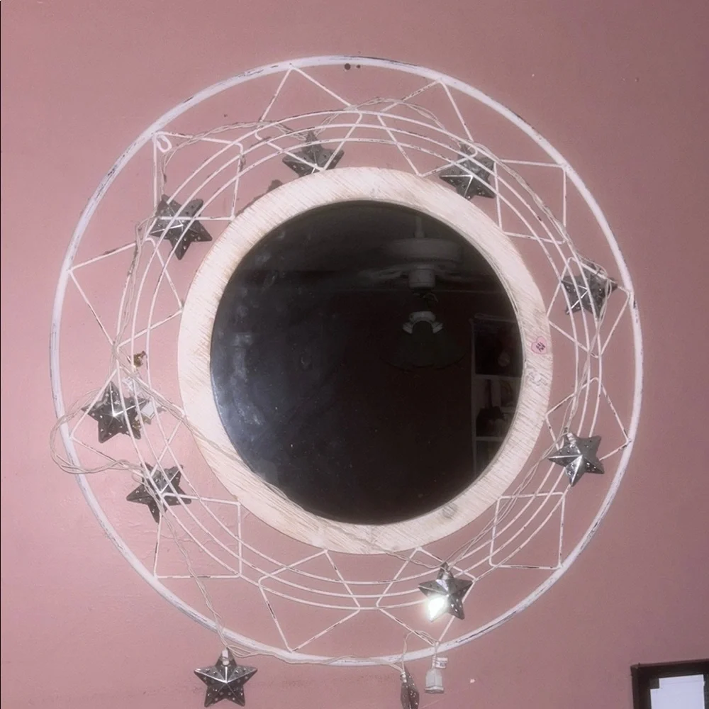 Starry Round Wall Mirror